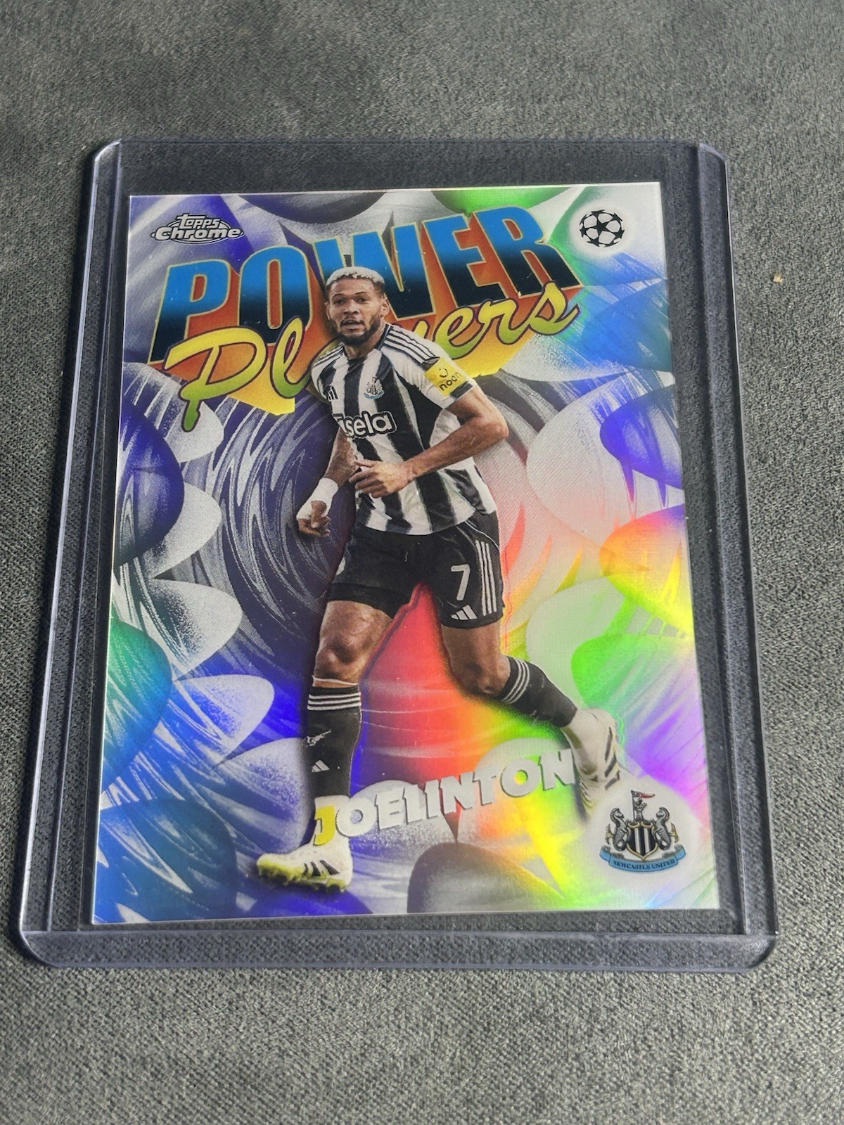 Topps Chrome Joelinton Newcastle United Power Players Insert #PP-5