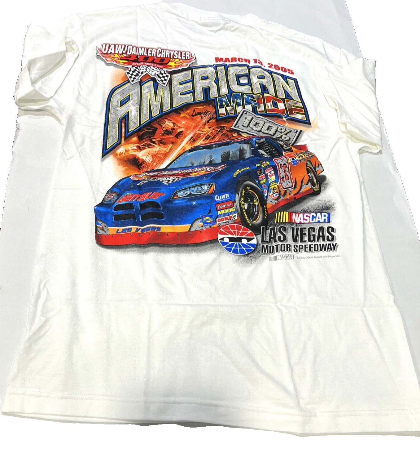 Vintage NASCAR Racing Shirts Las Vegas (Old Venders Stock) (4-Pack) (Size Large)