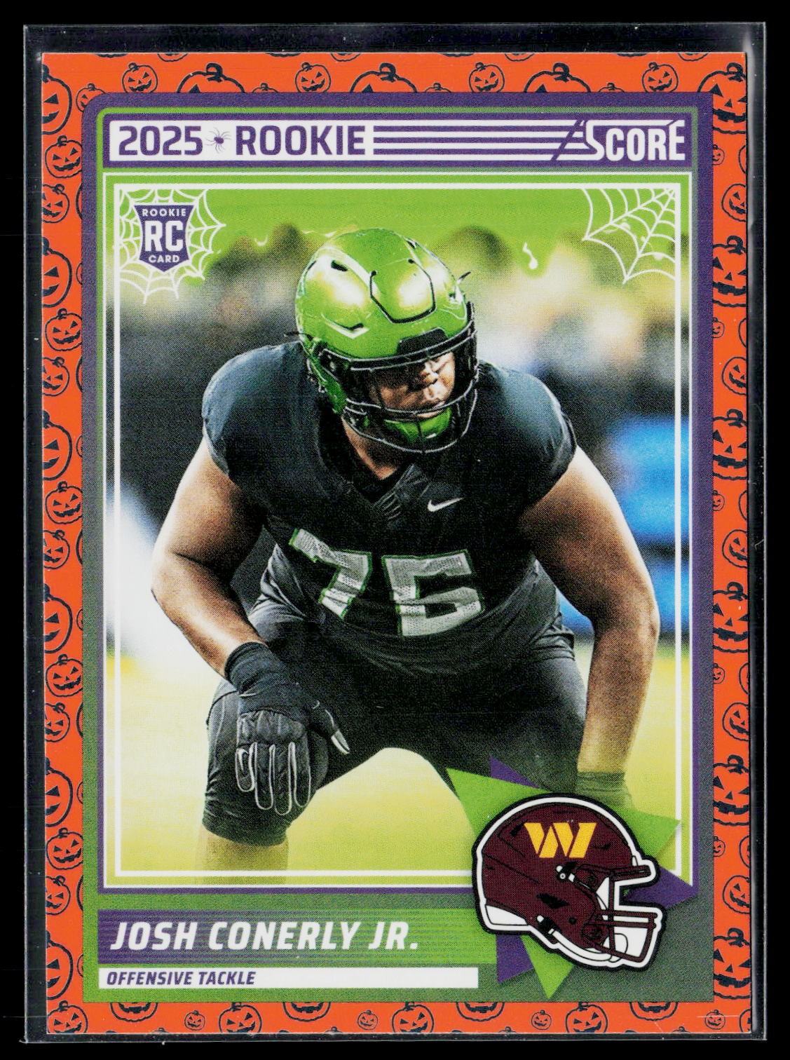 2025 Score-A-Treat JOSH CONERLY JR. RC Pumpkins #100 Washington Commanders