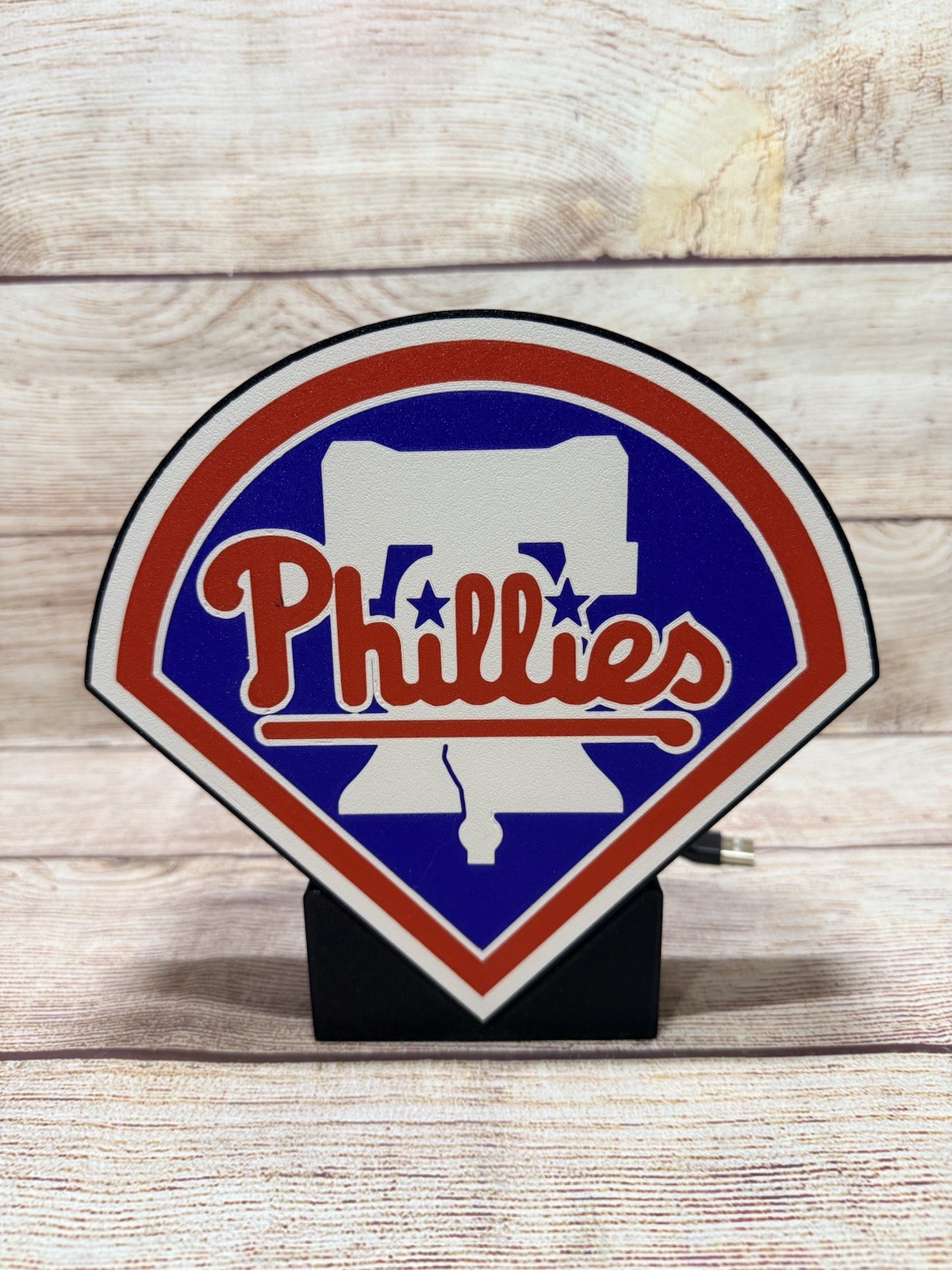 Philadelphia Phillies Custom Logo LED Light Box Multicolor With Remote