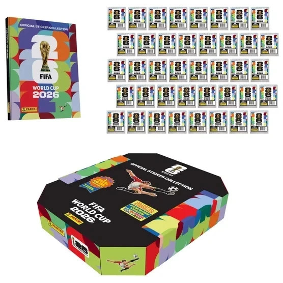 FIFA World Cup 2026 PANINI Collection – Box 50 packs 350 stickers US