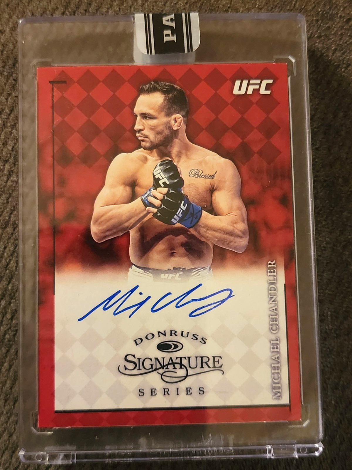 2022 Michael Chandler Panini Instant Donruss Siganture Series Auto /25 #DS-MC