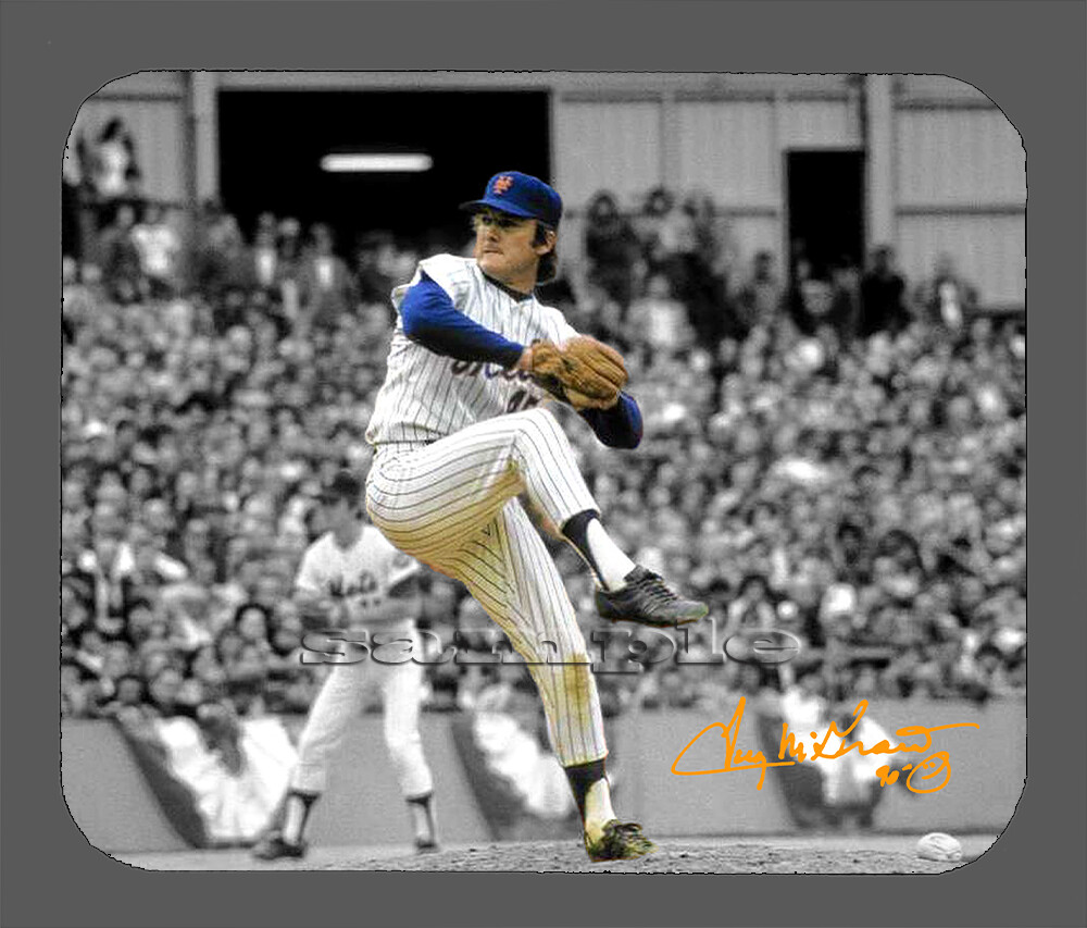 Tug McGraw New York Mets Facsimile Autographed Mouse Pad Item#8310