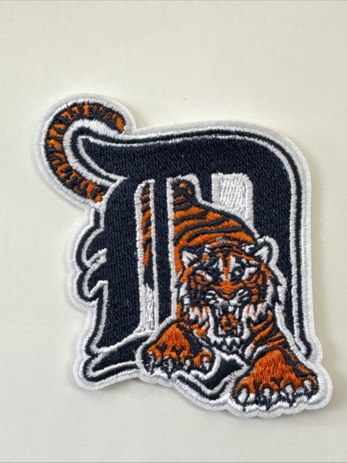 Detroit Tigers￼ vintage iron logo patch 3” X 2.5” MLB
