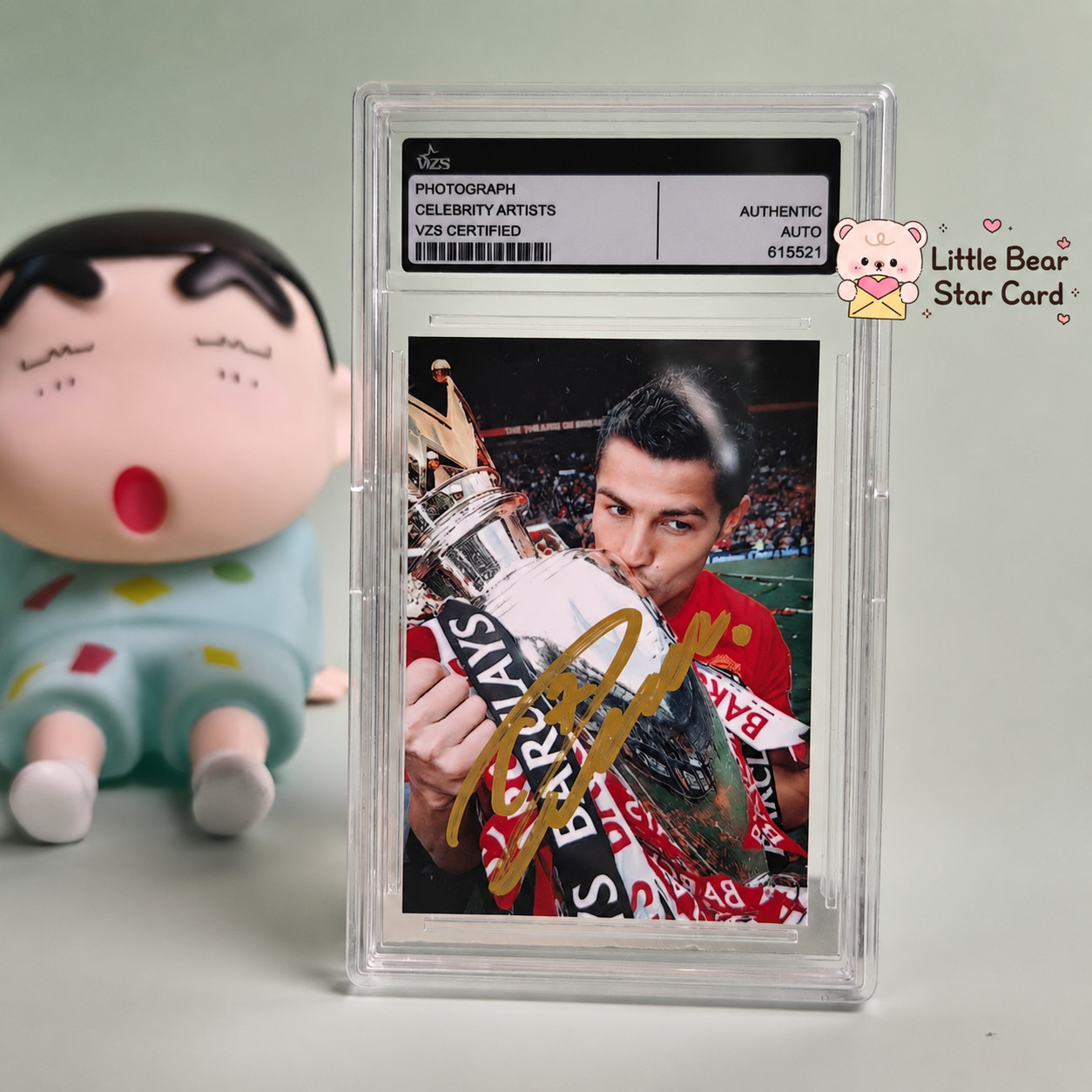 Cristiano Ronaldo CR7 Portugal Autograph Style 3 Inch Soccer Card Fan Gift