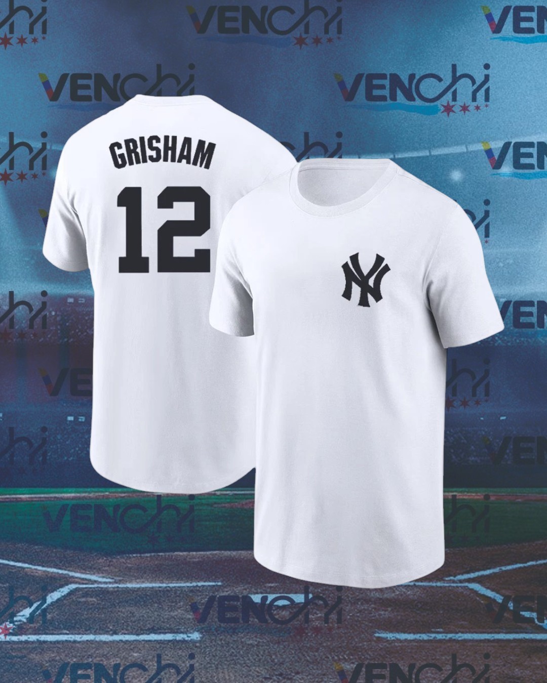Trent Grisham #12 New York Yankees Team Name & Number Player SHIRT UNISEX