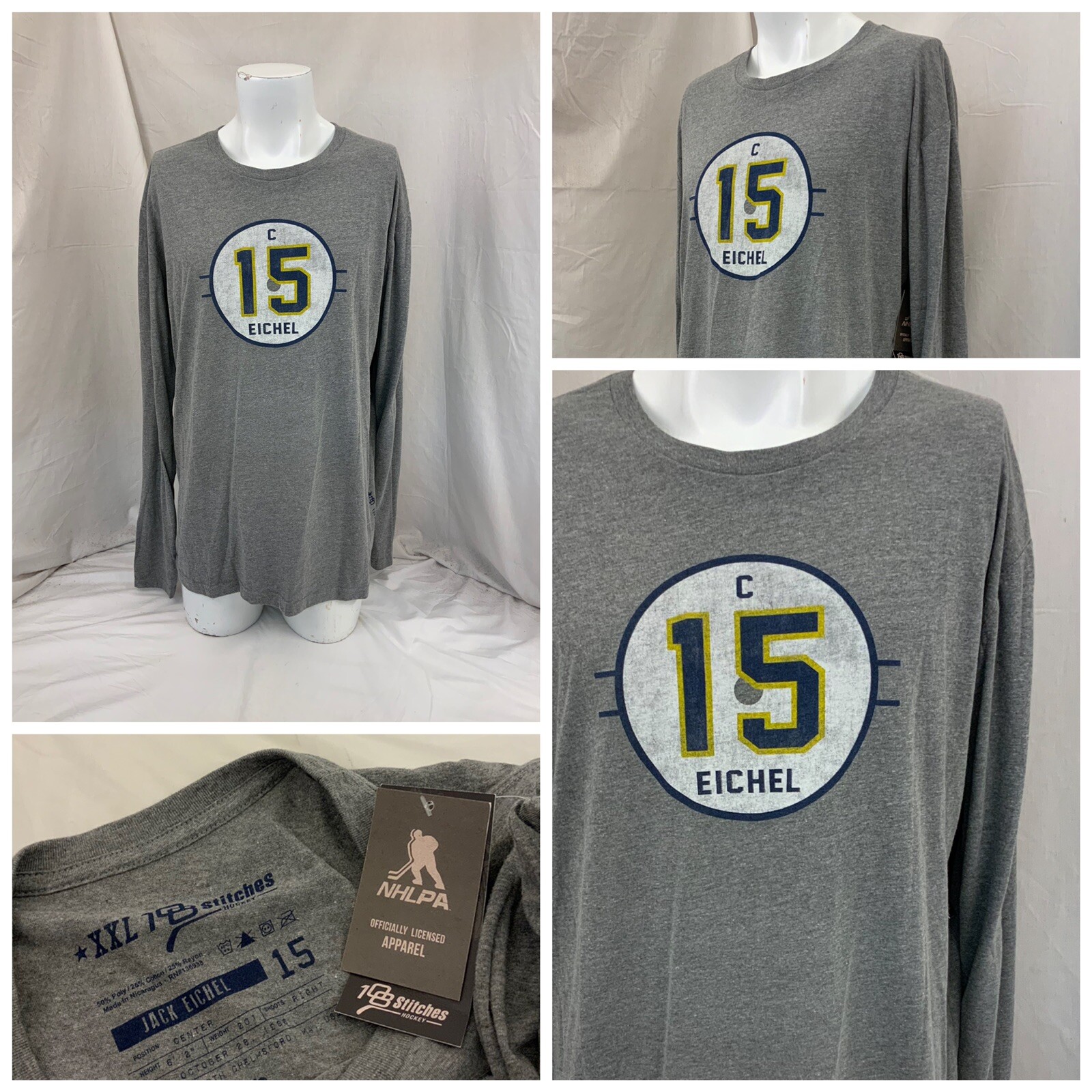 St. Louis Blues T Shirt XXL Jack Eichel Short Sleeve NWT YGI S1-170