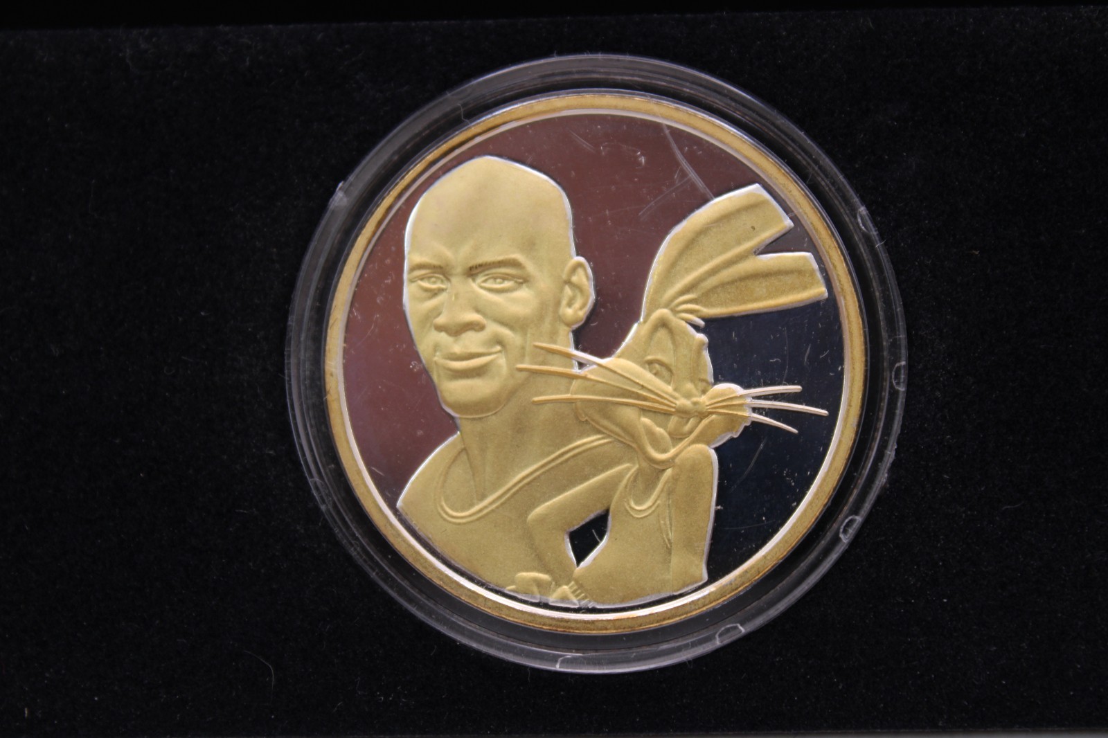 1996 Space Jam Medallion Proof Set Michael Jordan Bugs Bunny Silver Bronze #401