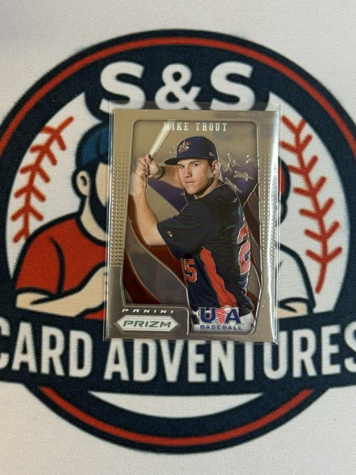 Mike Trout – 2012 Panini Prizm USA Baseball #USA1 Rookie
