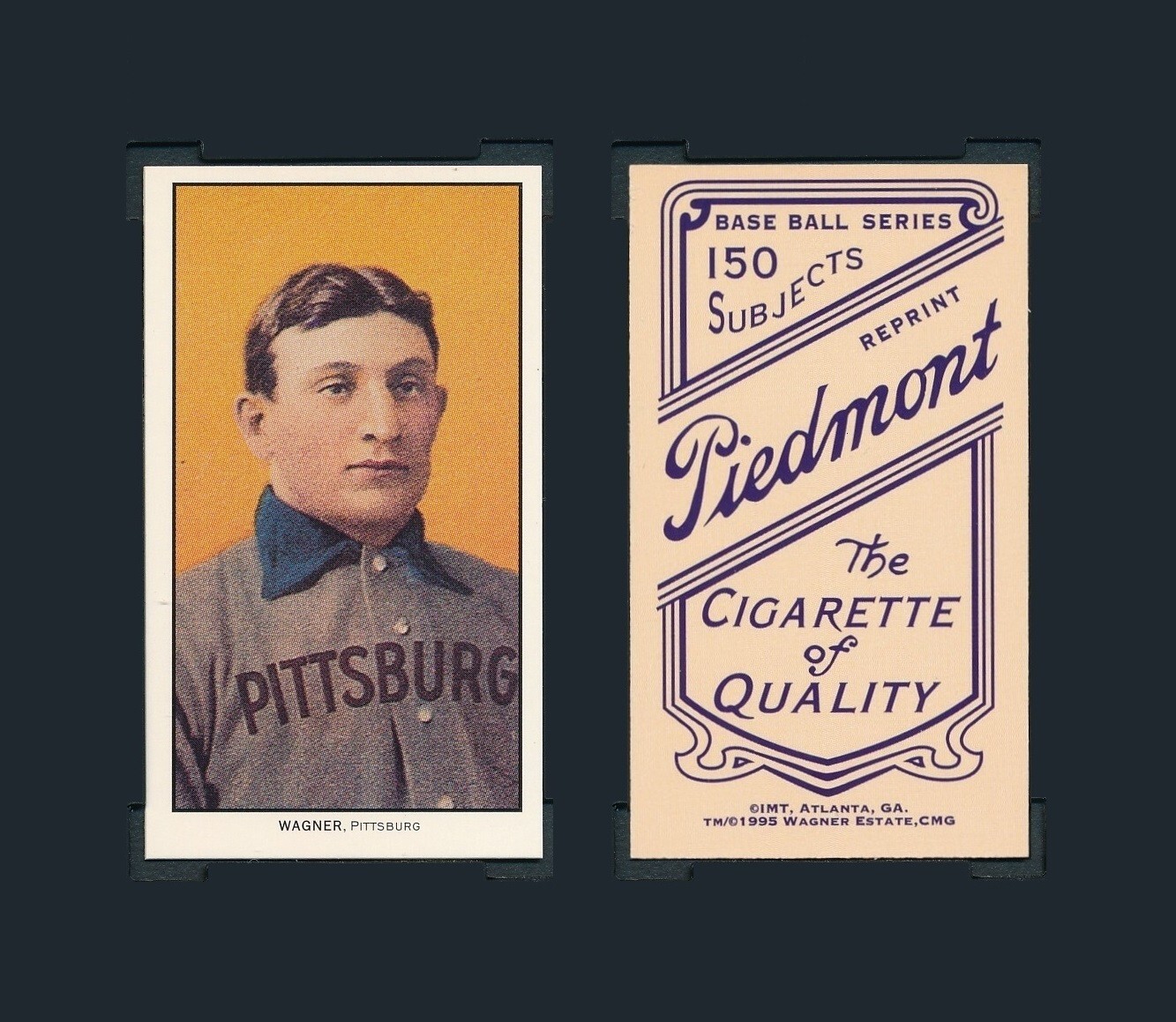 1909-11 T206 Honus Wagner RC ~ Official 1995 Wagner Estate Reprint Card