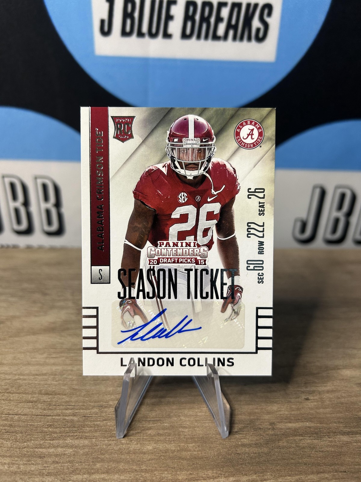 2015 Panini Contenders Draft Picks #129a Landon Collins Rookie Auto