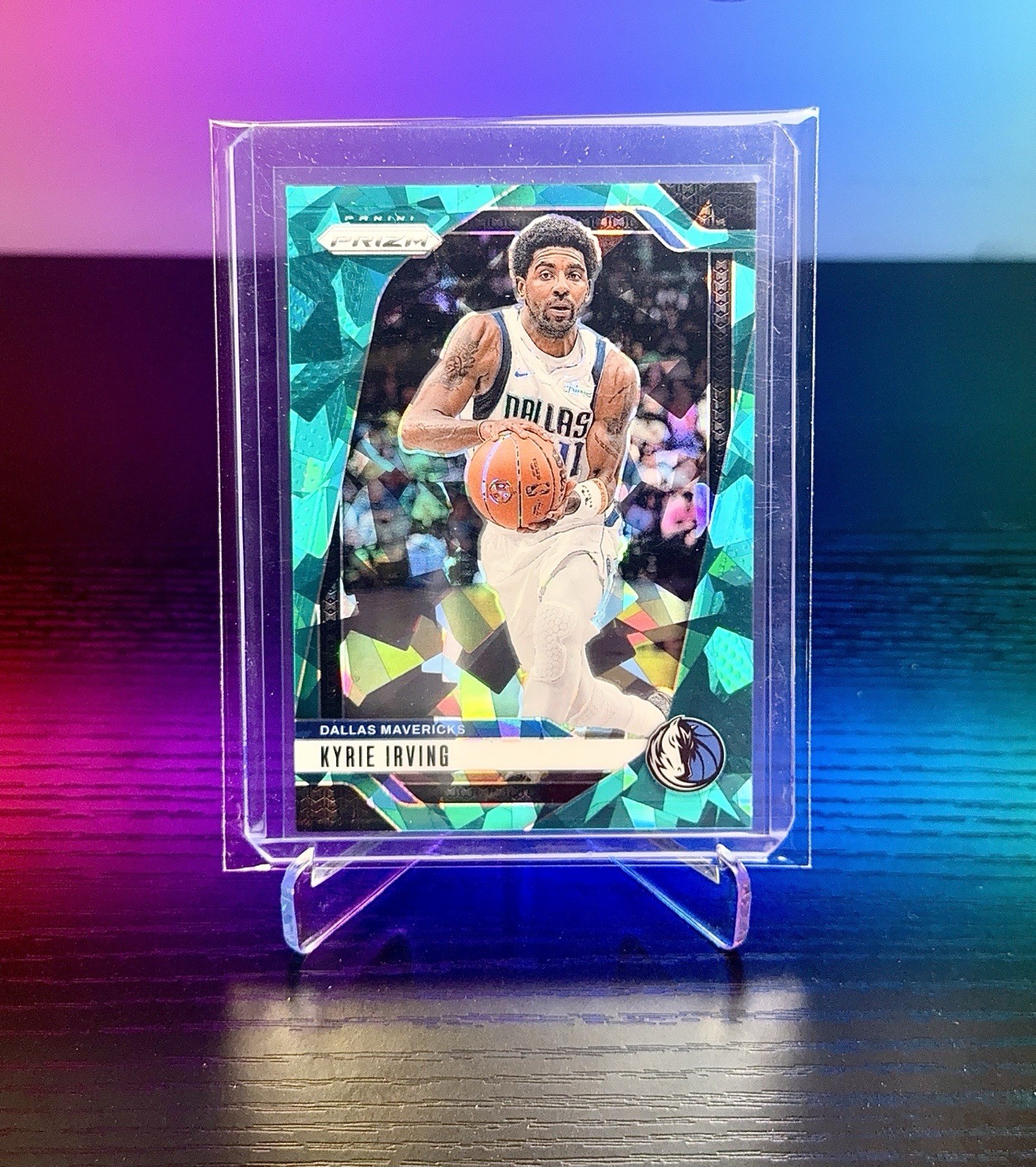 2024-25 Panini Prizm – Kyrie Irving #111 Teal Ice Prizm /225