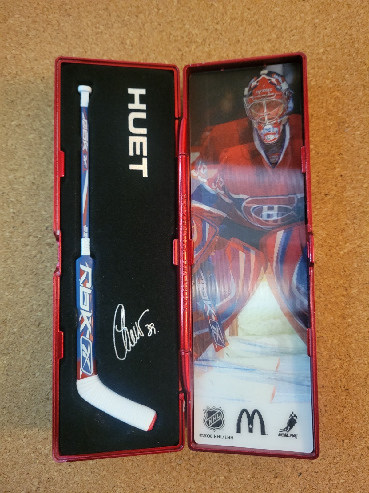 MCDONALDS NHL STAR STICKS GOALIE 2007 2008 SET OF 6 BRODEUR EMERY HUET FLEURY