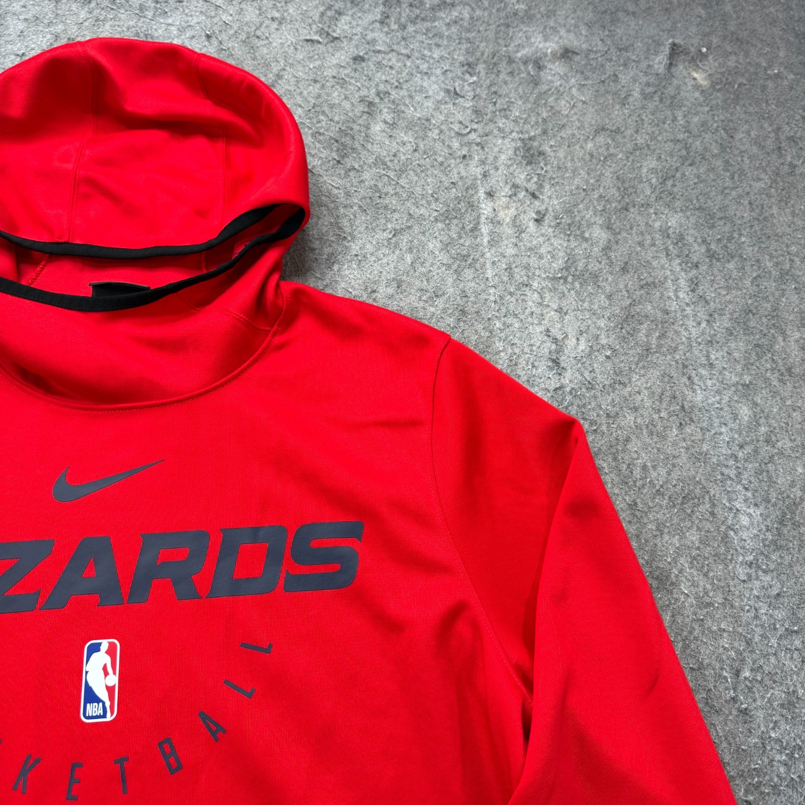 Washington Wizards Nike Hoodie Men L Red Pullover Hooded Sweatshirt Fleece