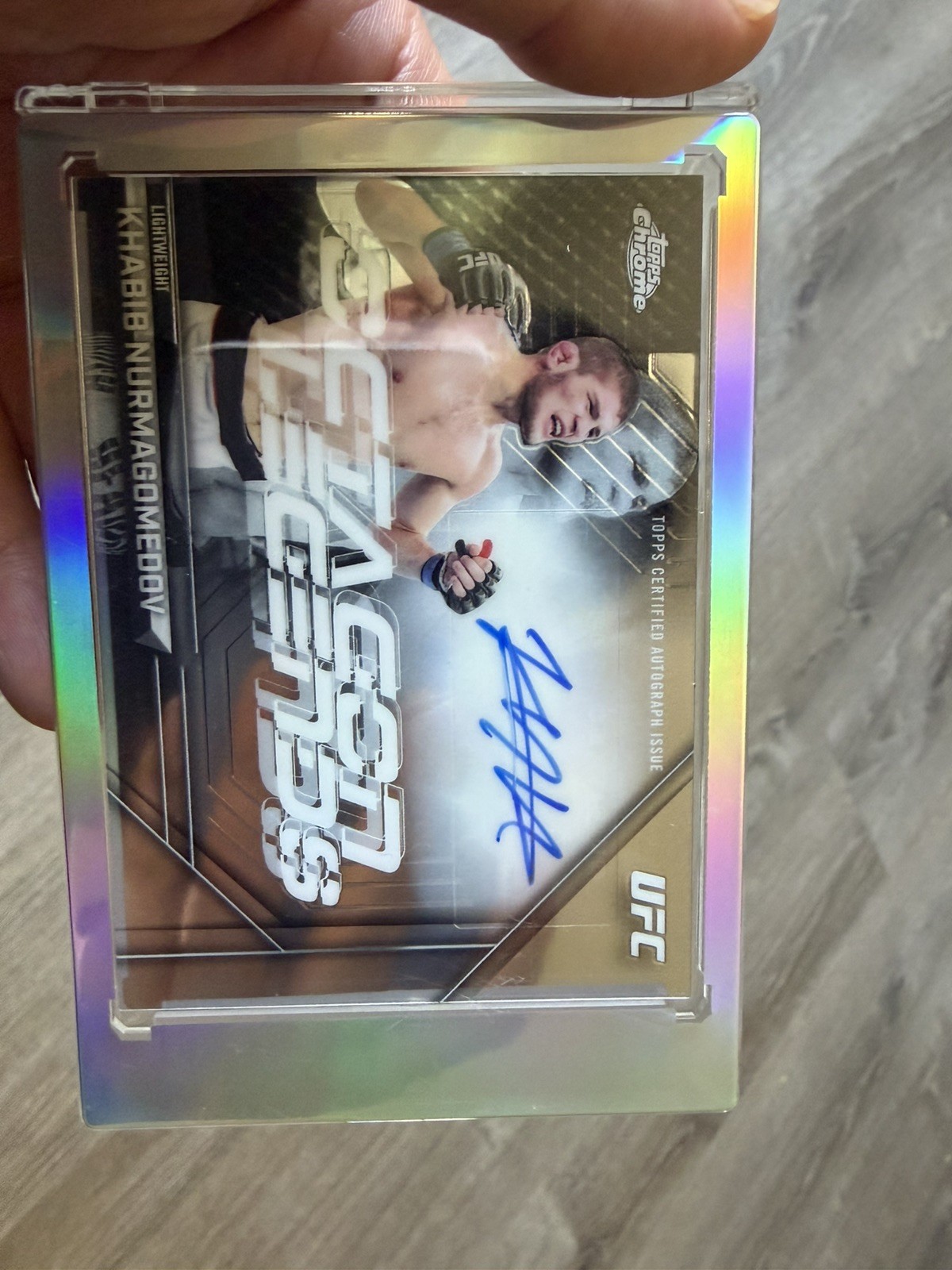 2026 Topps Chrome UFC Octagon Legends Khabib Nurmagomedov Auto GOAT 🐐