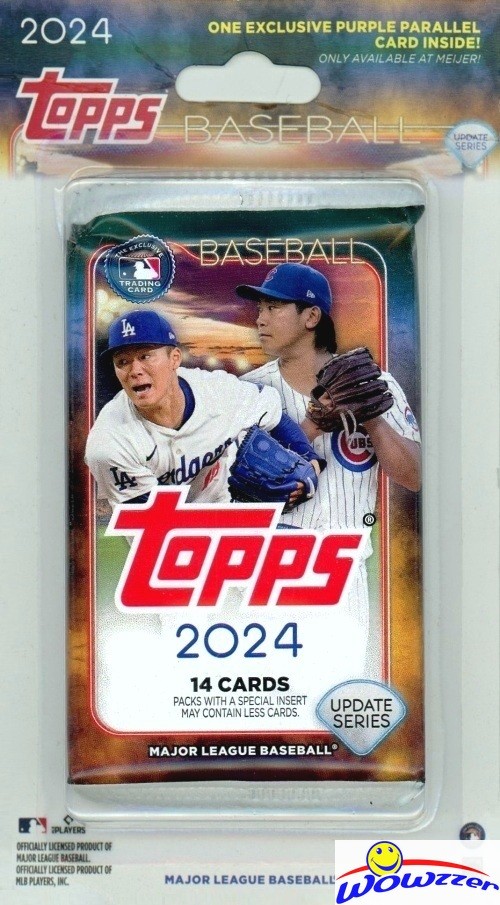 (10)2024 Topps Update Baseball MEIJER EXCLUSIVE Sealed BLISTER w/PURPLE PARALLEL