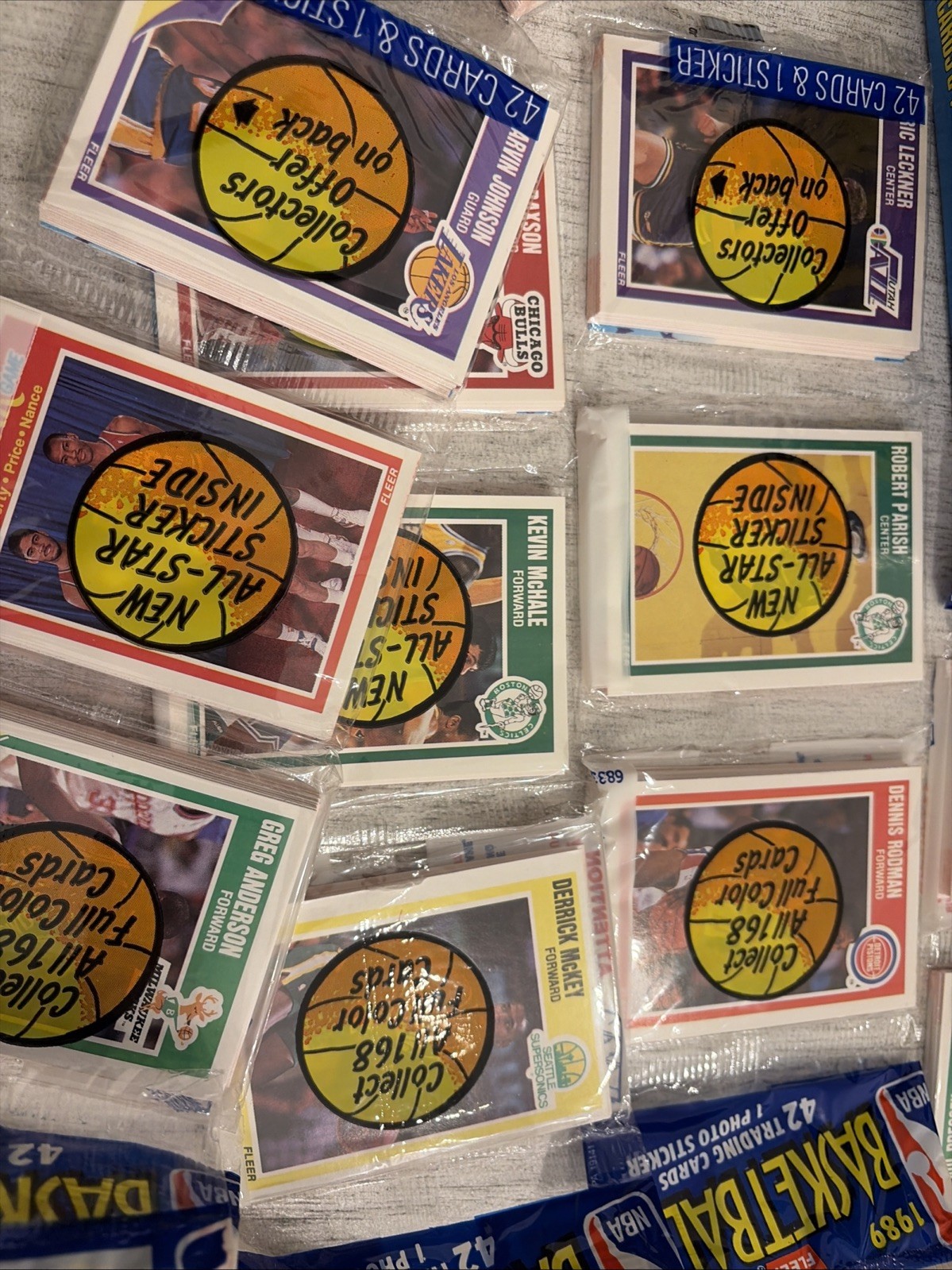 1989 Fleer Basketball Rack Packs Brand New Factory Sealed! Hunt for Jordan!