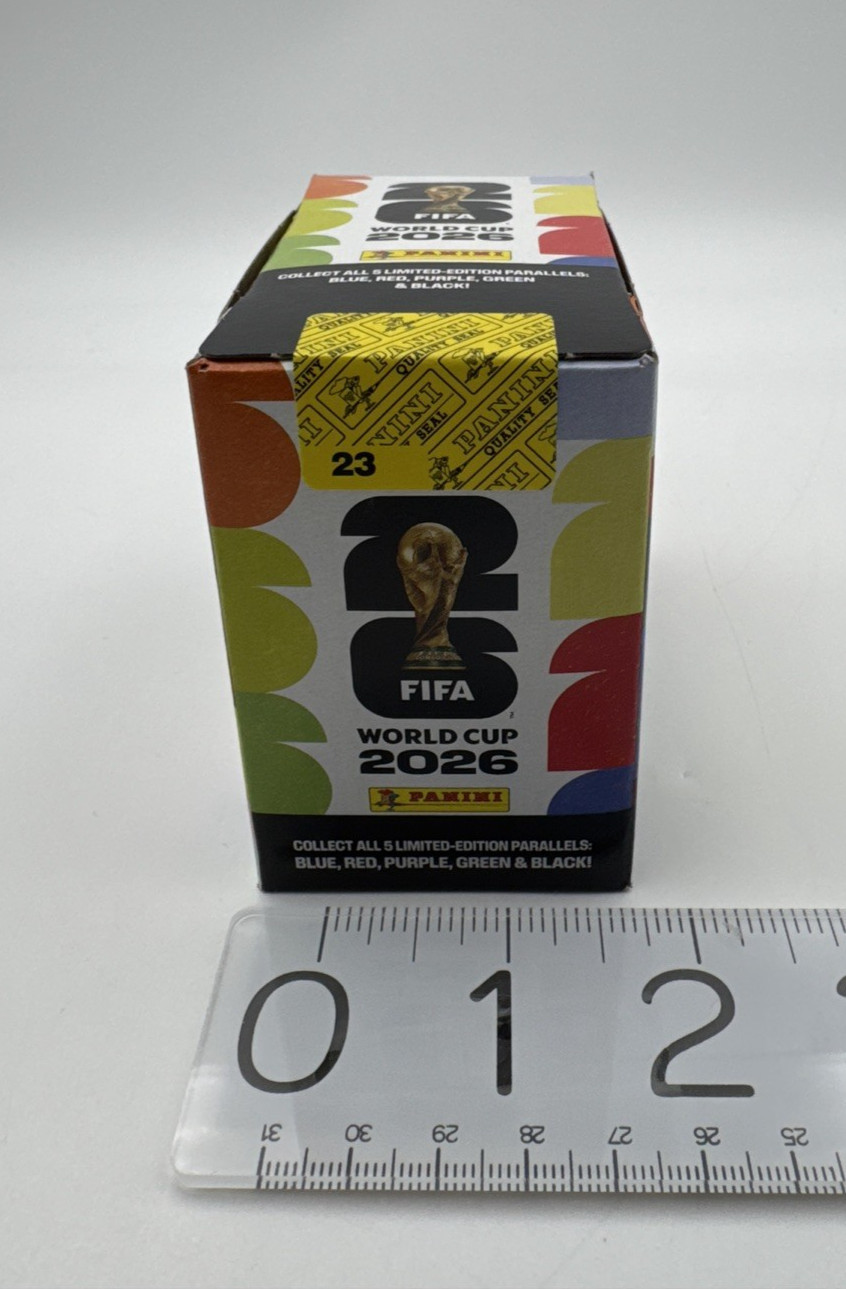 2026 Panini FIFA World Cup Sticker Box Factory Sealed 25 Packs U.S. Edition 2026