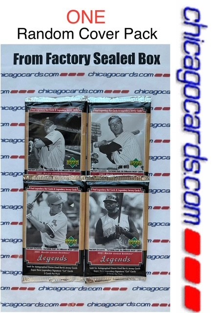 ONE 2001 Upper Deck Legends Hobby Pack Look4 Mickey Mantle Joe DiMaggio Griffey