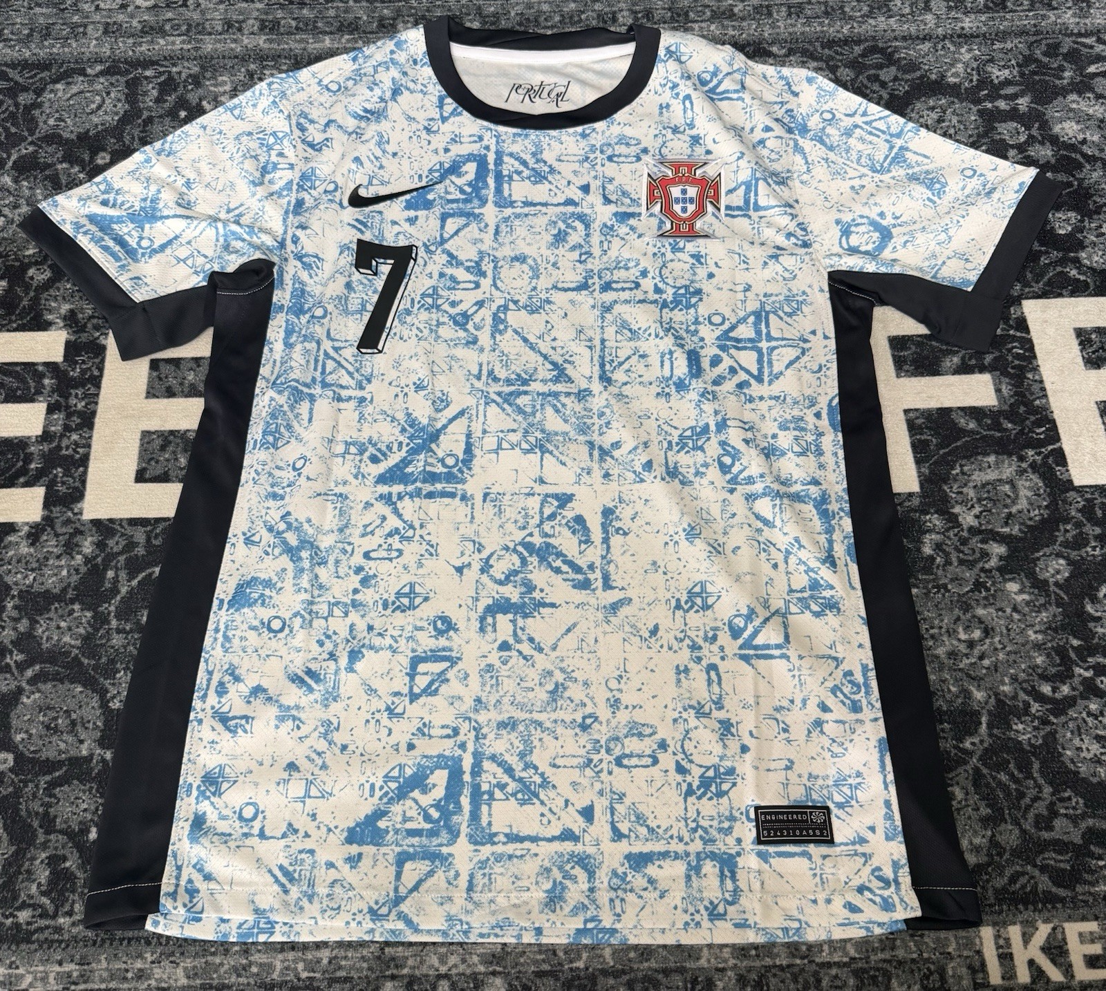 Cristiano Ronaldo Portugal Jersey #7 Nike Style Blue Soccer Shirt