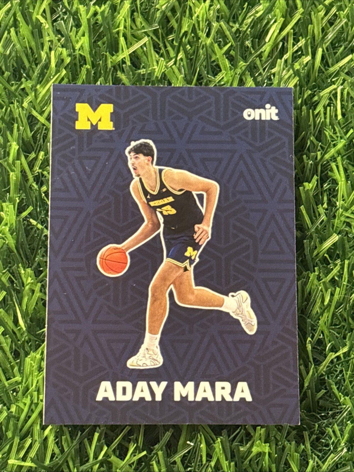Aday Mara 2025-2026 ONIT #F-1 Michigan Basketball Fusion Blue Insert