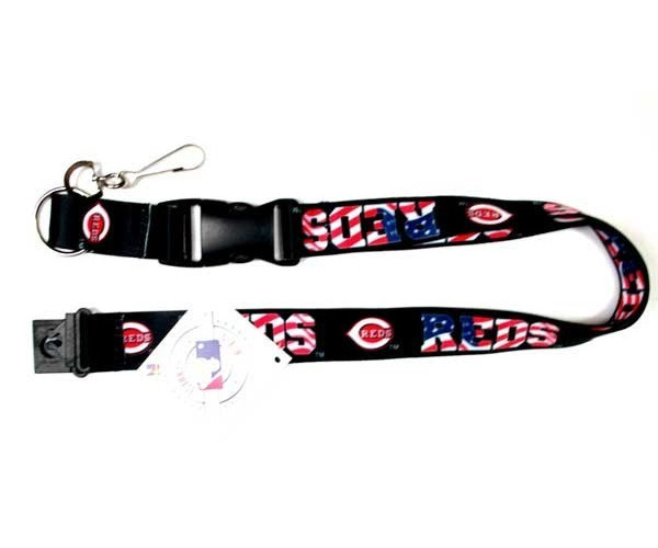 Celebrate USA 250 Years w/Cincinnati Reds Lanyard Keychain USA Stars & Stripes