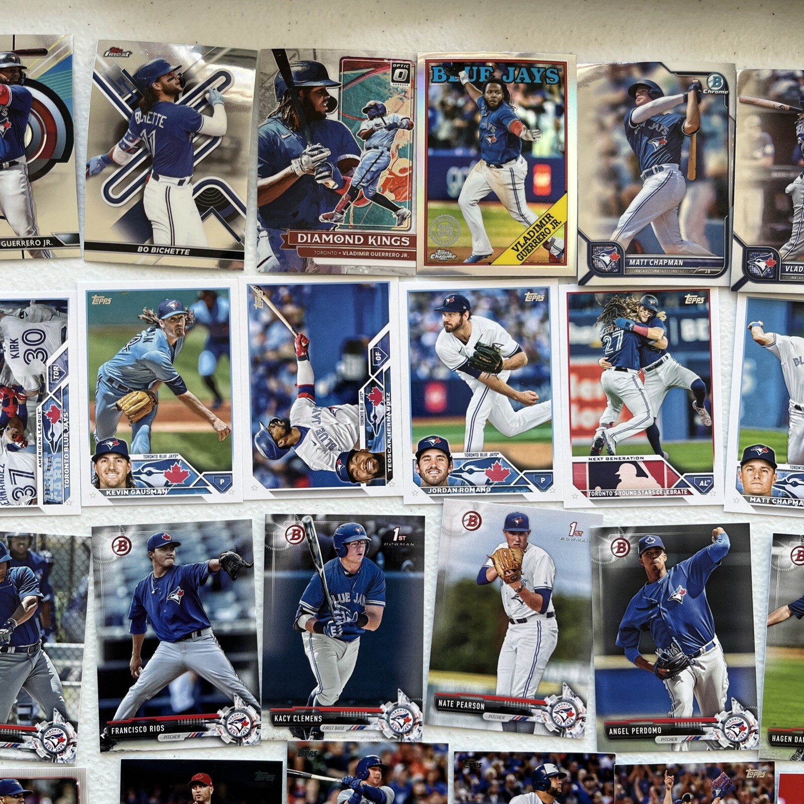 Toronto Blue Jays Cards Includes Bichette, Guerrero, Donaldson Option #1