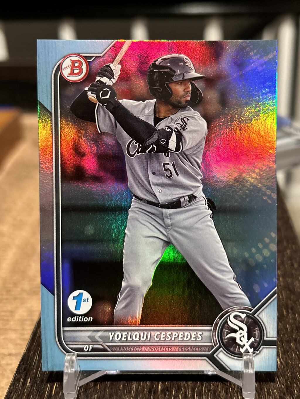 2022 Bowman 1st Edition YOELQUI CESPEDES Sky Blue Foil #BPPF-87 White Sox
