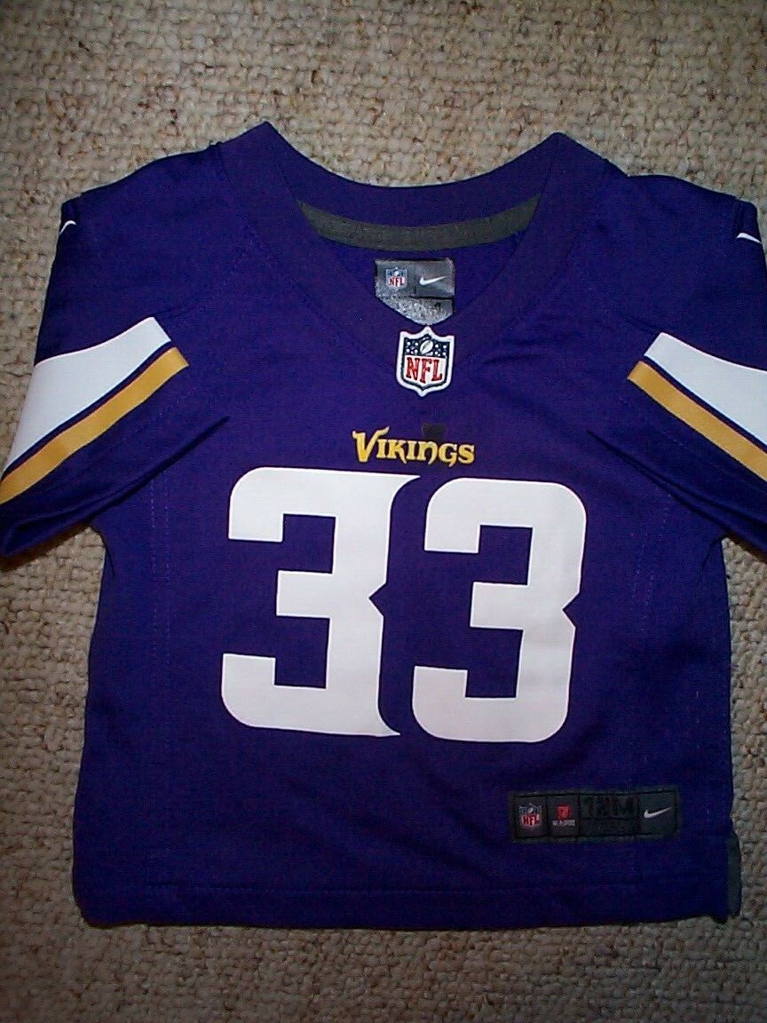 *IRREGULAR* Vikings DALVIN COOK nfl INFANT BABY NEWBORN Jersey 12M 12 M MONTHS