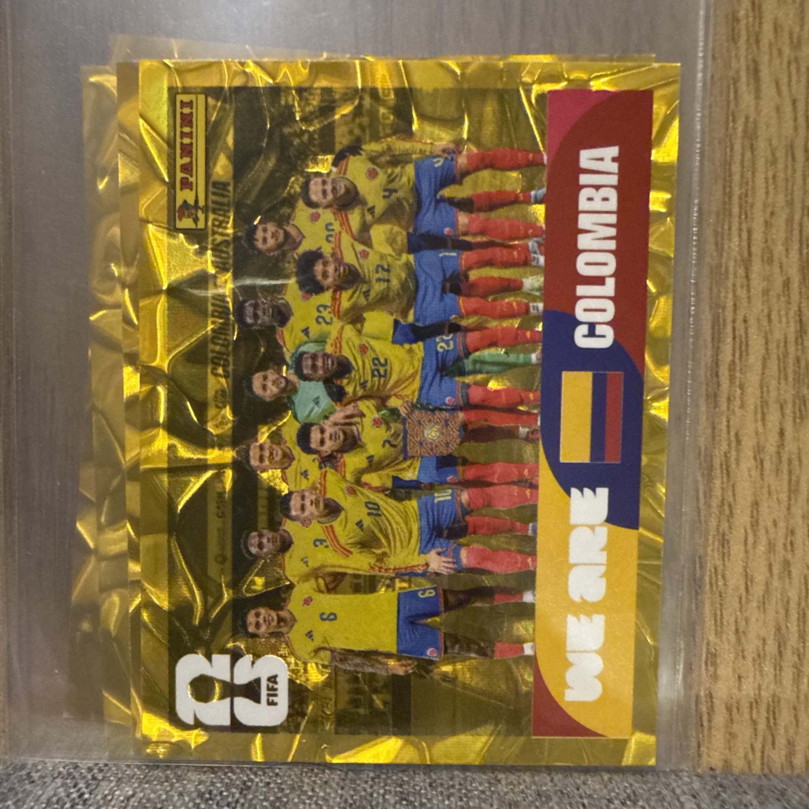 Panini FIFA WC 2026 Stickers-Exclusive Gold Crumple-COL Colombia- Pick Yours