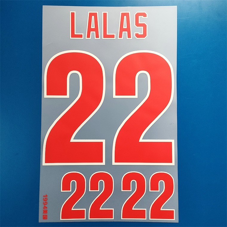 1994 Alexi Lalas Player Size Nameset Name Number Print ID SET