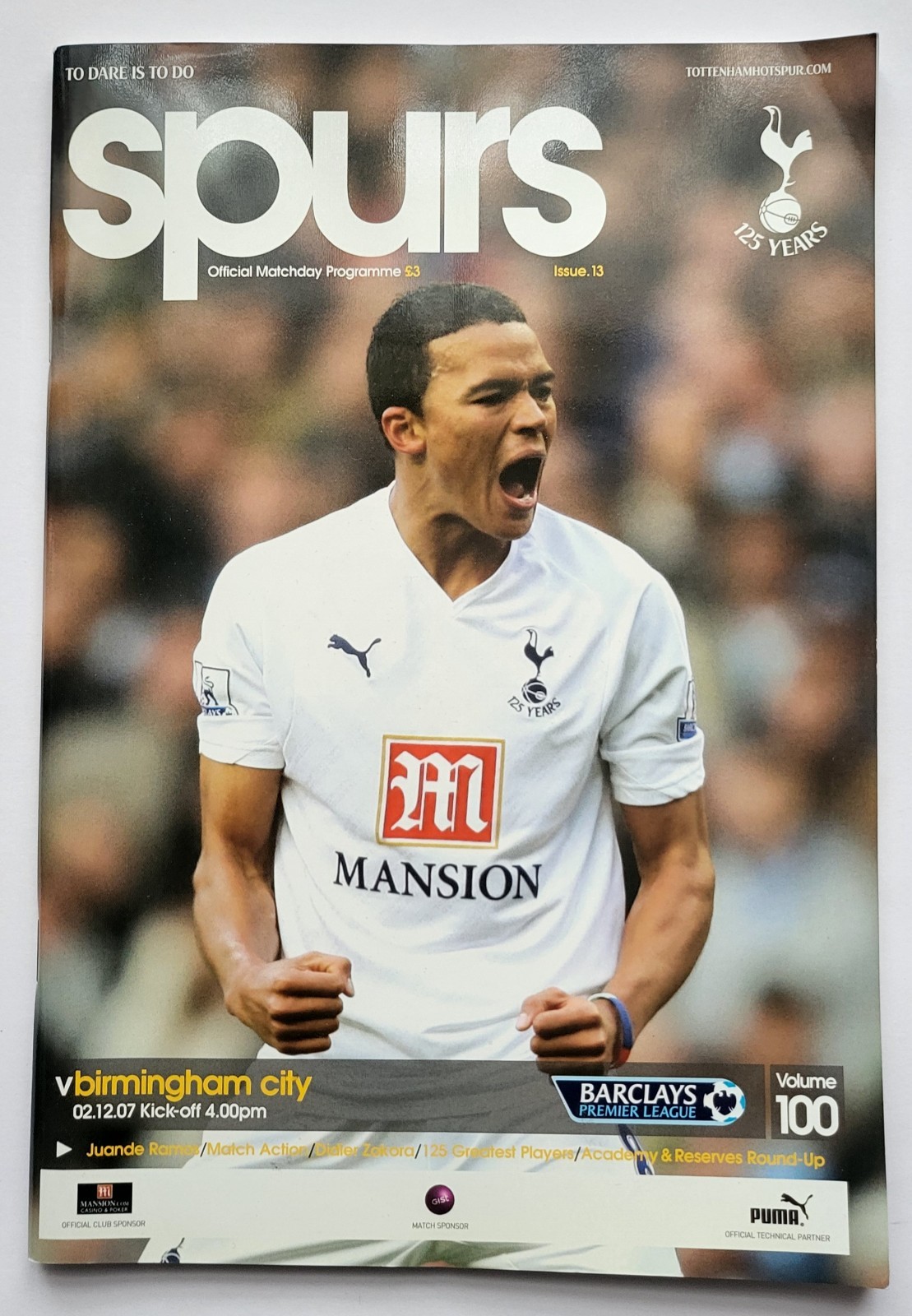 Tottenham Hotspur Home Programme 2007/08