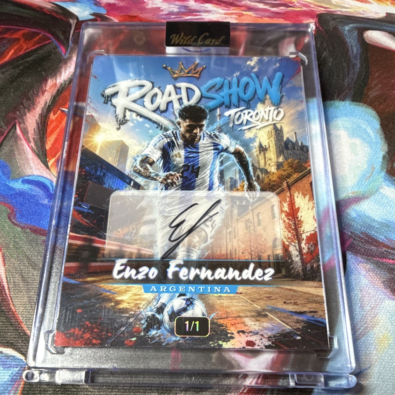 Wild Card 2026 Road Show Superchrome #SCRT01D1-EFA Enzo Fernandez Auto 1/1