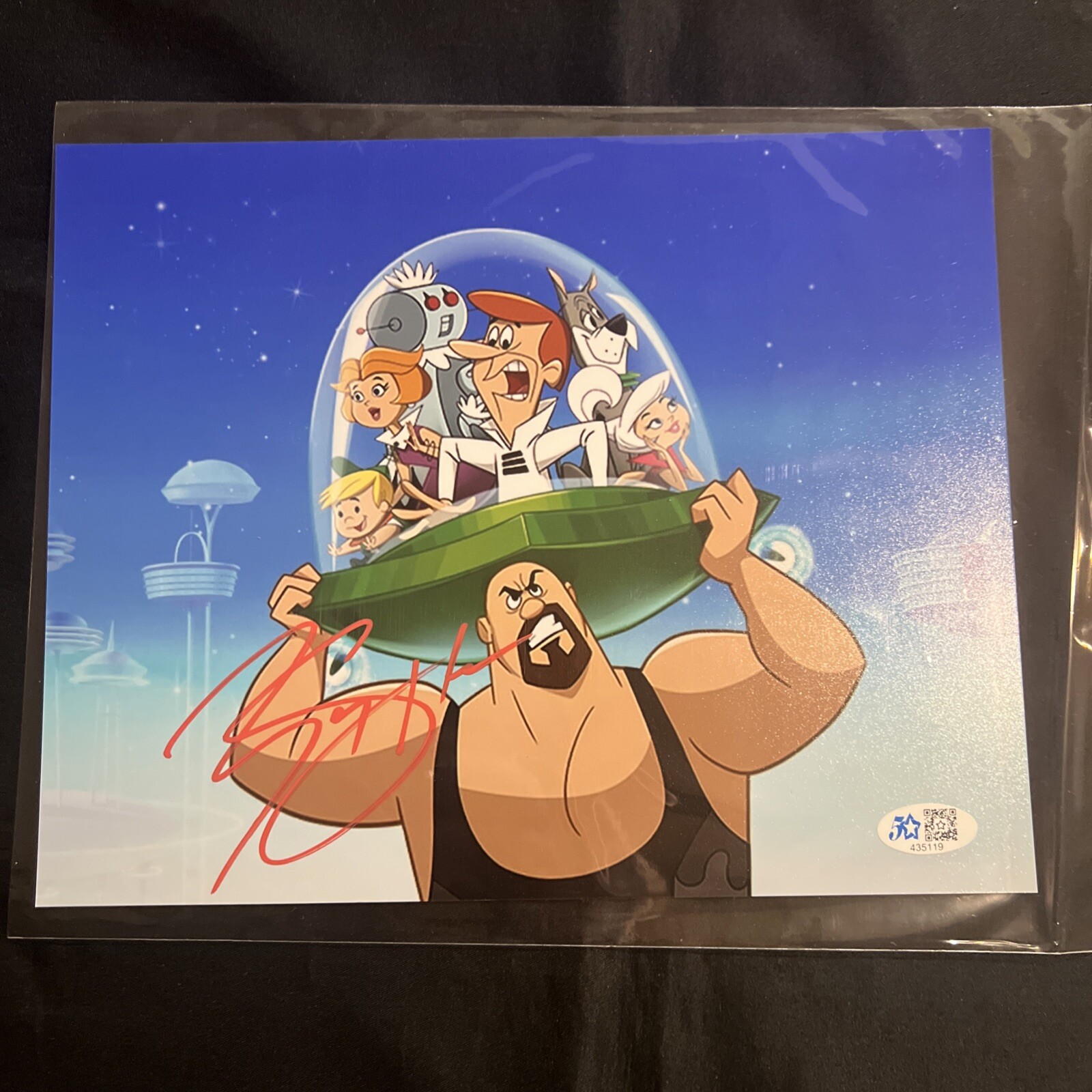 🤩The Big Show Signed 8×10 Photo With COA The Jetsons WWC WWE As Pictured 😍