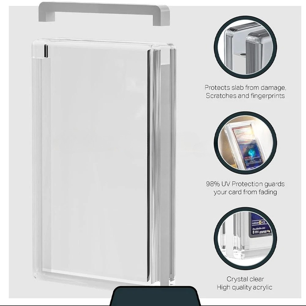 Premium Acrylic Magnetic Clear Display Protector Case for BGS Graded Card Slab