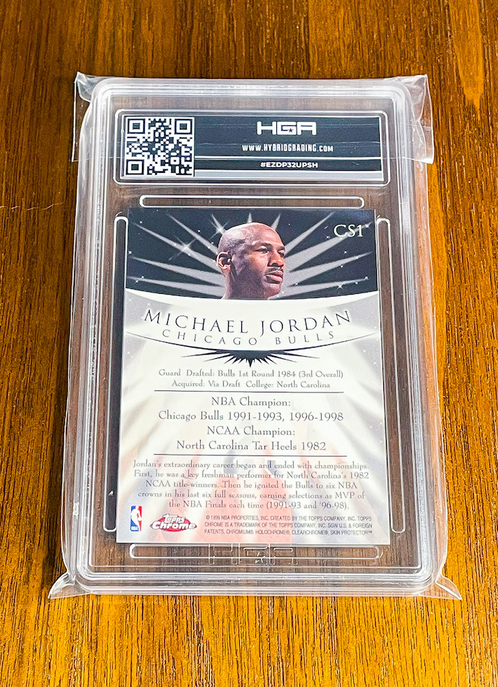 Michael Jordan 1998 Topps Chrome #CS1🏀🏀HGA 9.5 GEM MT🏀🏀Champion Spirit🏀TPG