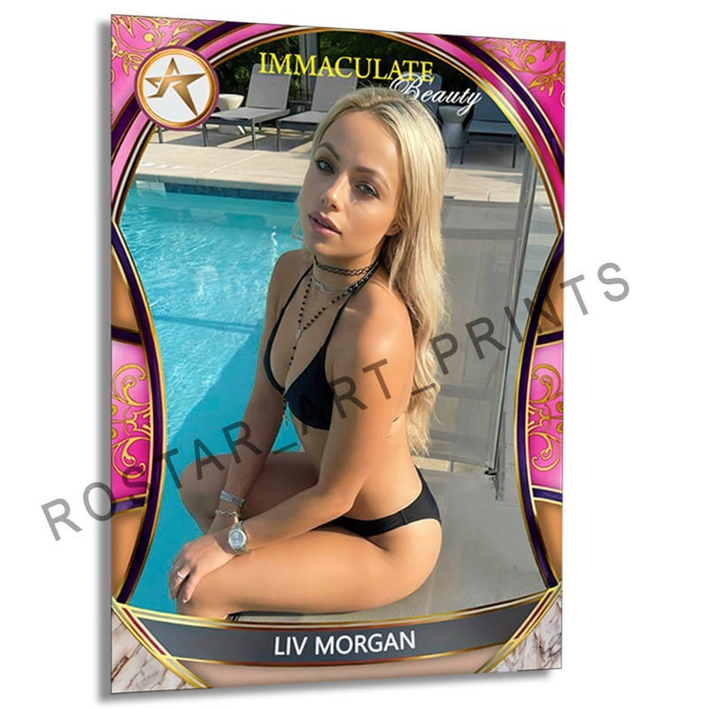 LIV MORGAN Retro Wrestler Beauty Card GOF Rostar CUSTOM SP Card LVM18