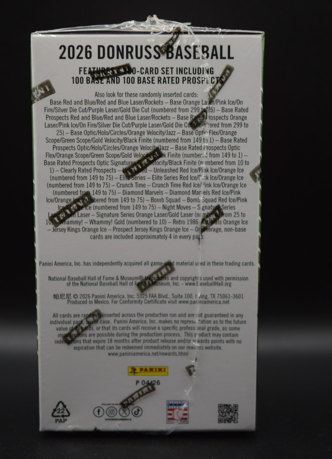 2026 Panini Donruss Baseball Sealed 6 Pack Blaster Box 90 Cards 1 Auto / Mem QTY