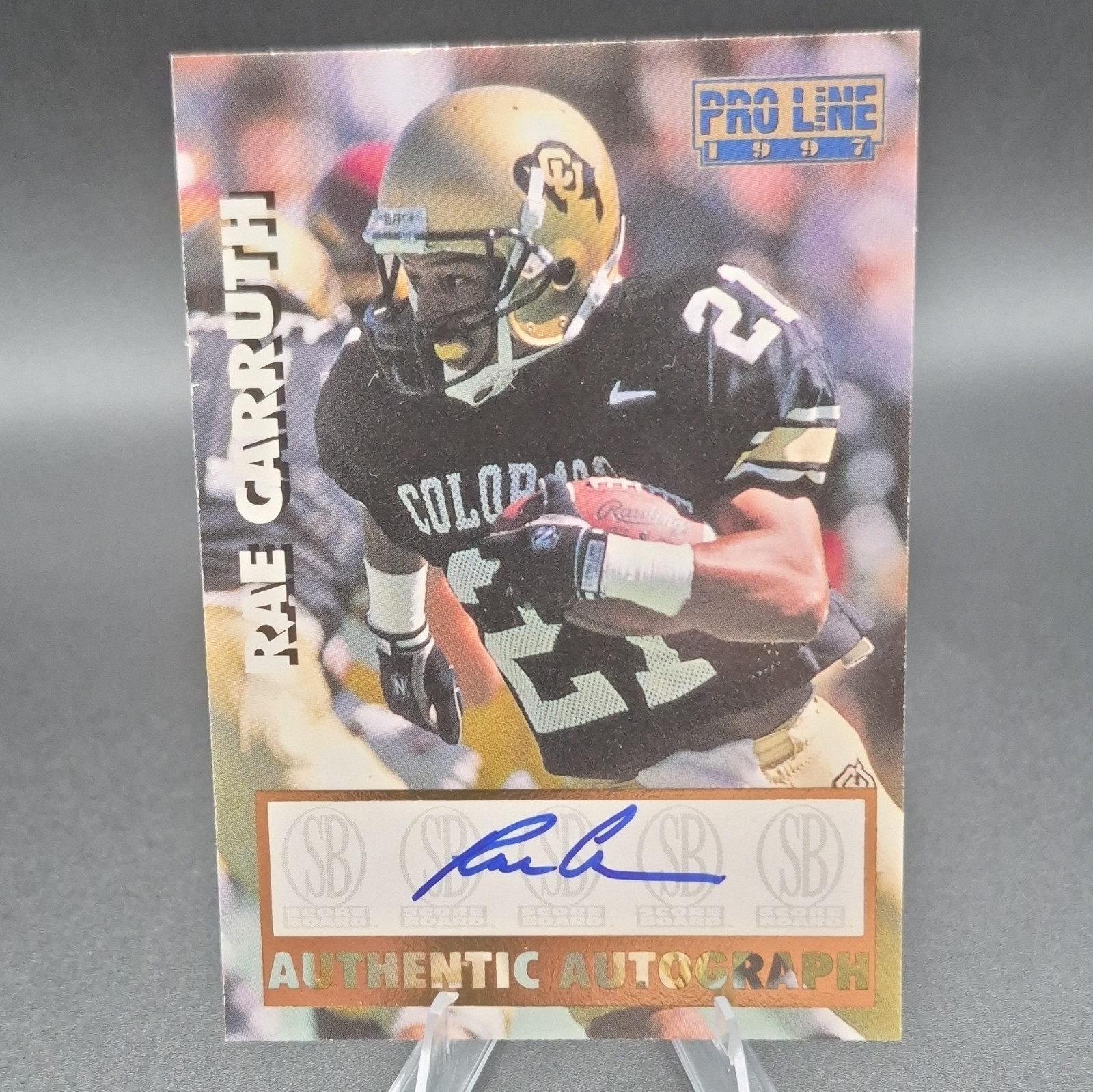 1997 Pro Line Rae Carruth RC Auto Insert Colorado #13 Killer Card!