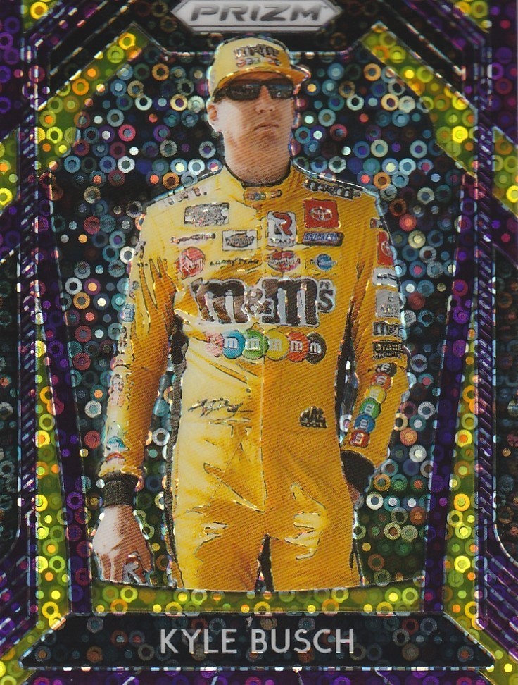 2020 Panini Prizm Prizms Purple Disco #24 Kyle Busch/75