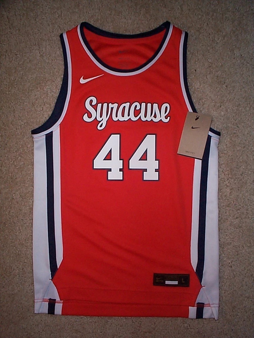 *IRREGULAR* NIKE Syracuse Orange #44 Basketball Jersey YOUTH KIDS BOYS (L-LARGE)