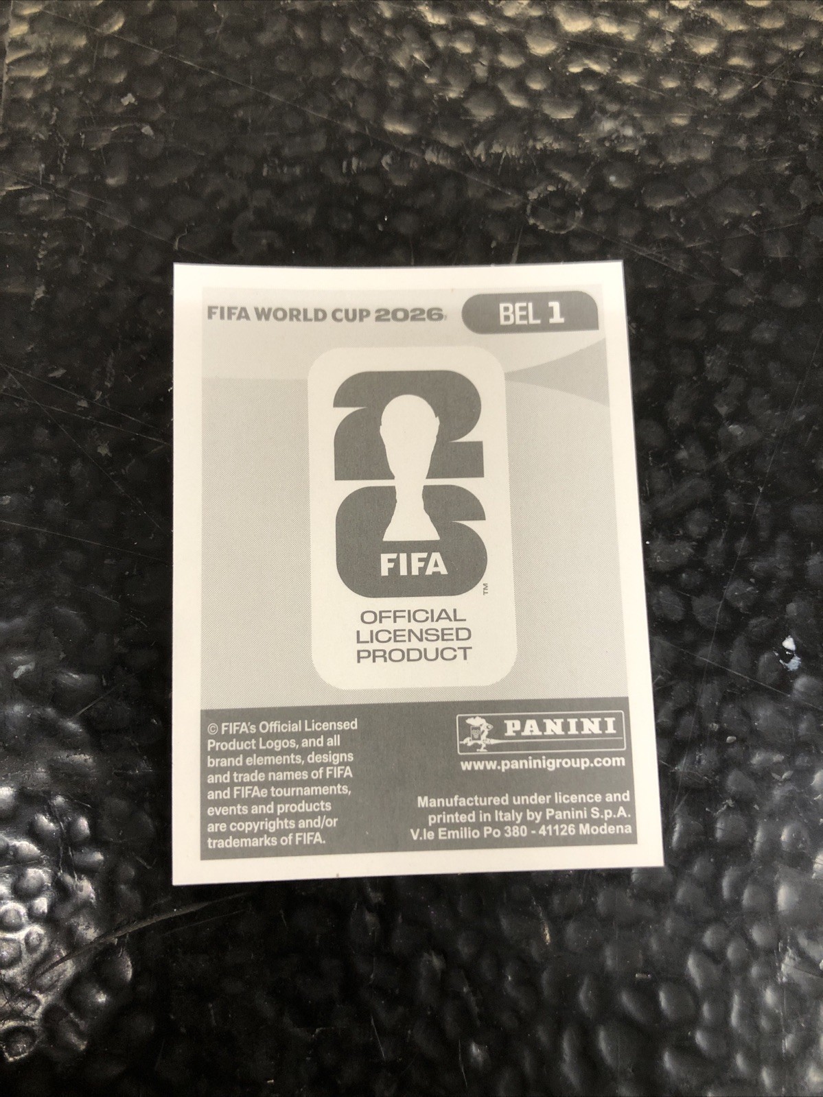 BEL 1 / Belgium FIFA logo