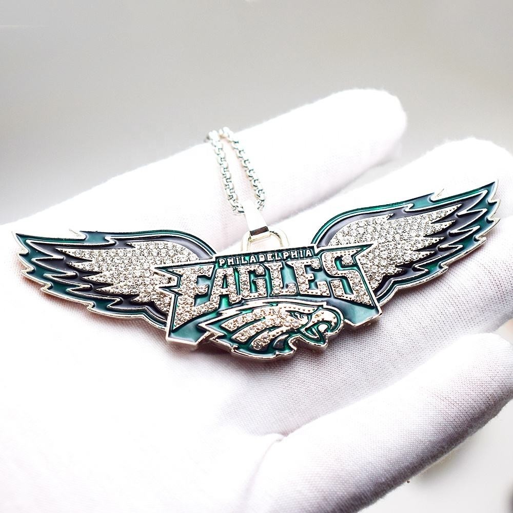 Philadelphia Eagles Necklace / Philly Eagles Necklace – Football – 24″ Chain