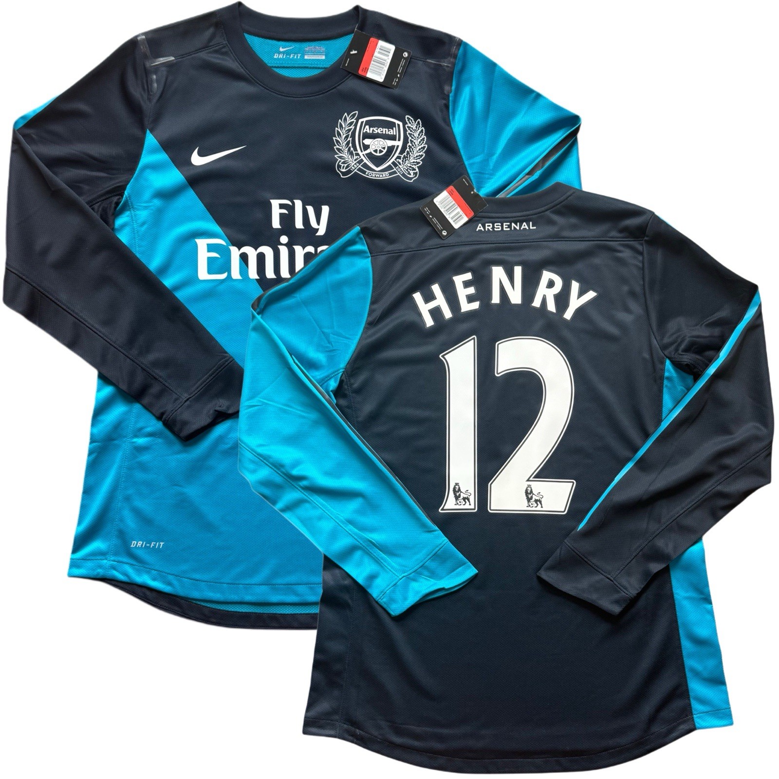 2011/12 Arsenal Authentic Away Jersey #12 Henry Large Long Sleeve Player Specs