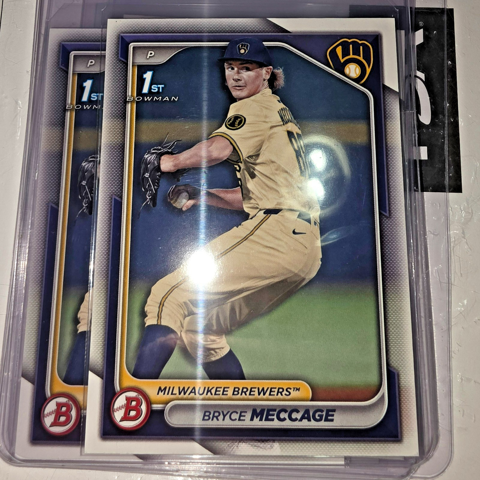 2024 1ST BOWMAN DRAFT BD-94 BRYCE MECCAGE RC – MILWAUKEE BREWERS