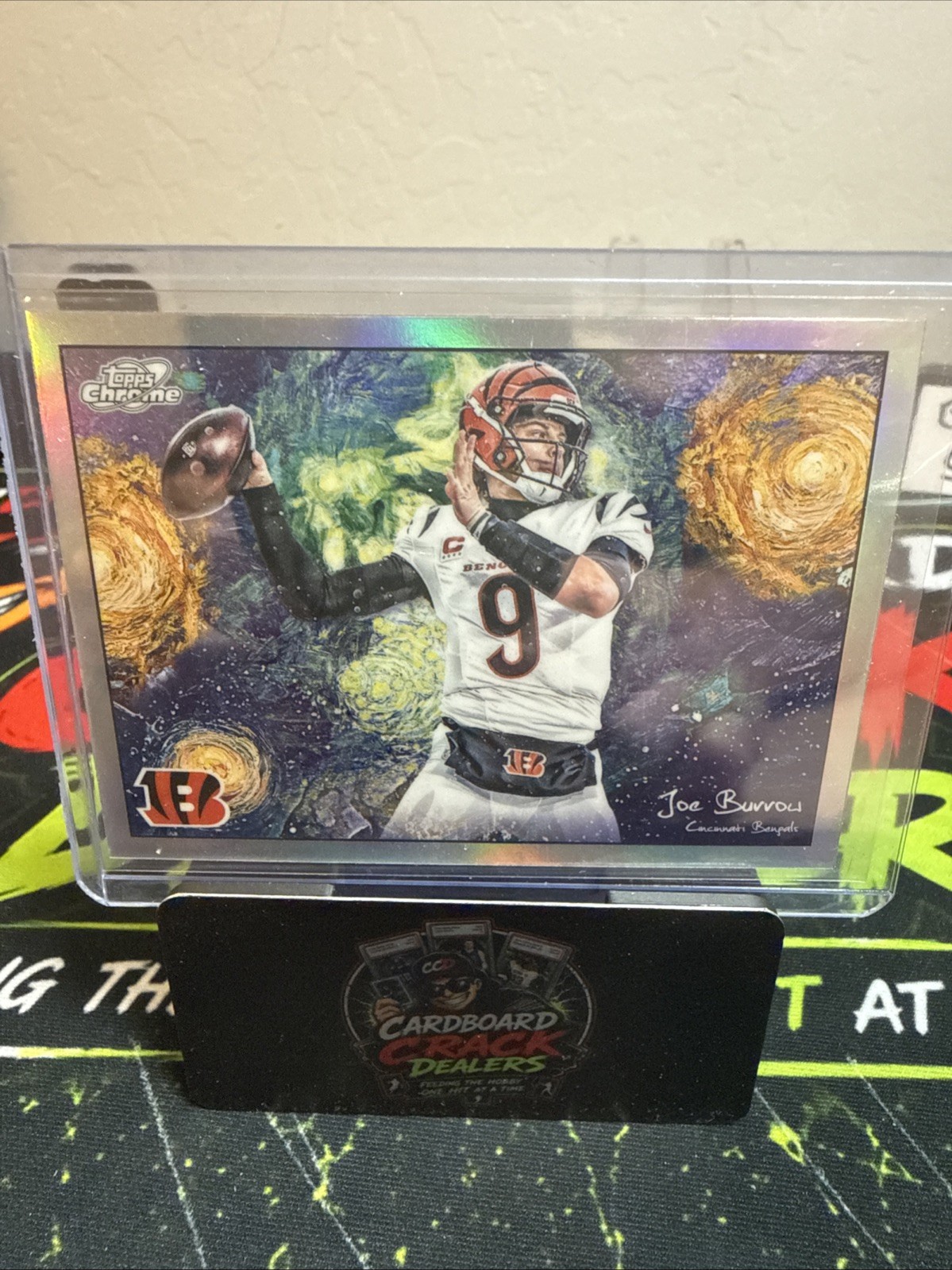 2025 Topps Chrome Cosmic Joe Burrow Starry Night STN-13 Bengals