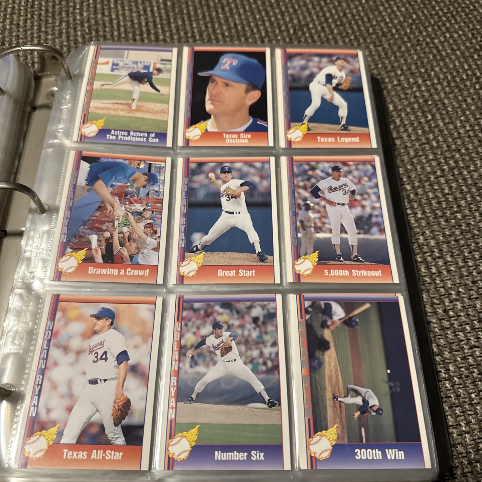 1991-92 Pacific Ryan Texas Express Baseball -You Pick- Nolan Ryan MLB Cards