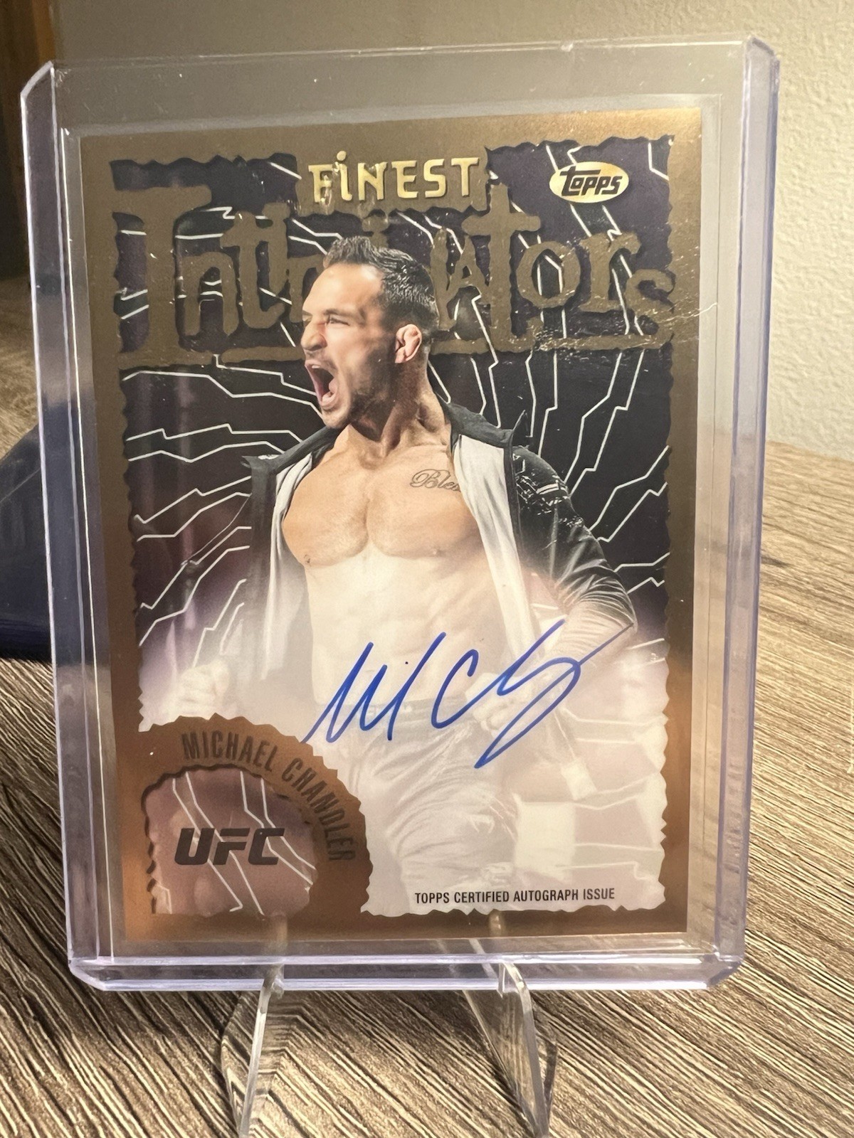 2024 Topps Finest UFC – Intimidators Autographs Michael Chandler #IA-MCR