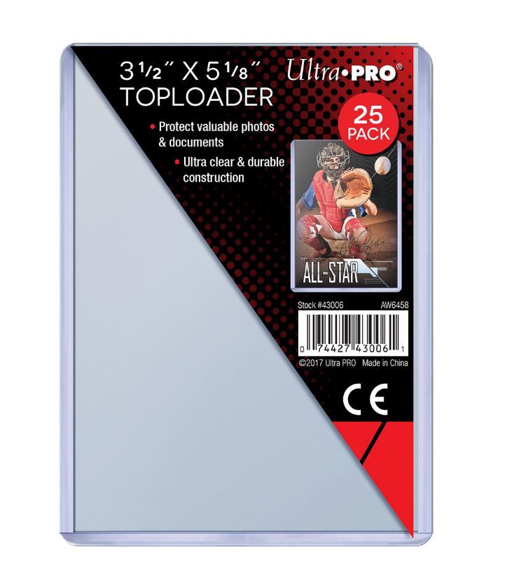 (25) Ultra Pro 3.5″ x 5″ Toploaders 3 1/2″ x 5 1/8″ Topload Card Holder Photos