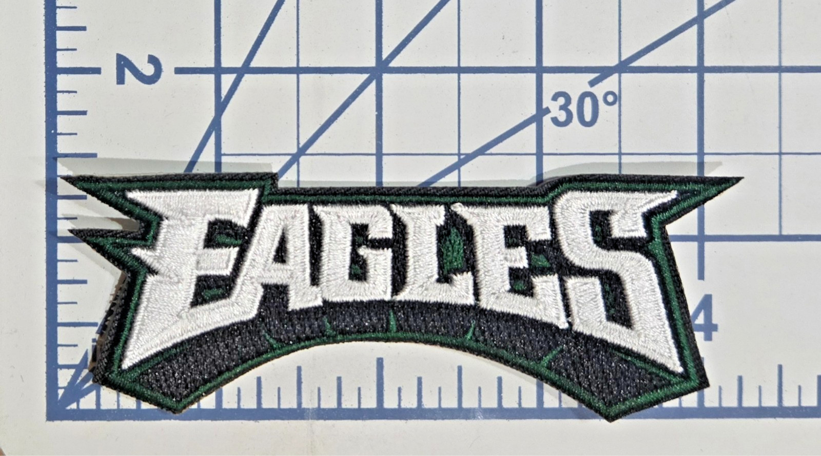 Philadelphia Eagles Name 4″ Iron On Embroidered Patch~ Free Tracking!